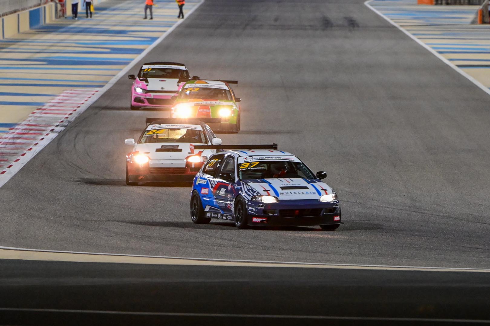 BTCC night race at Bahrain International Circuit, May 2026