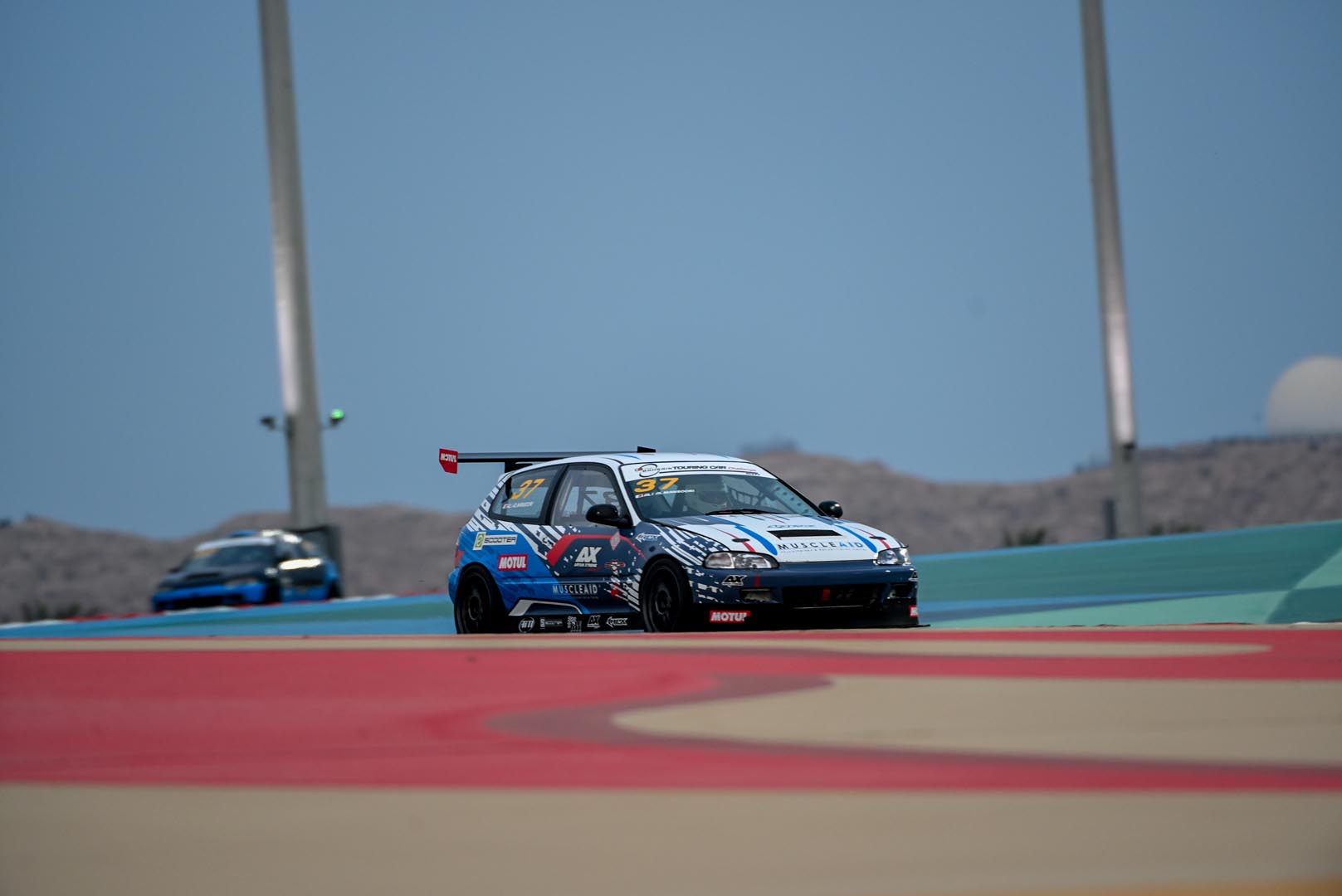 BTCC car at Bahrain International Circuit, National Race Day 2026